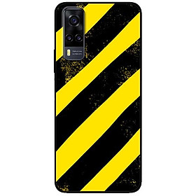 Ốp lưng dành cho Vivo Y51 (2020) / Y31 (2020) mẫu Sọc Vàng Đen