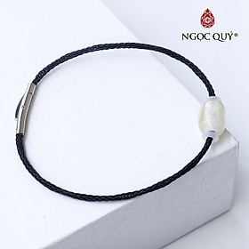 Vòng dây thép đá thạch anh tóc mệnh thủy, kim - Ngọc Quý Gemstones