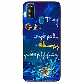 Ốp lưng in cho Samsung M30s Mẫu Thư Pháp Cha Mẹ