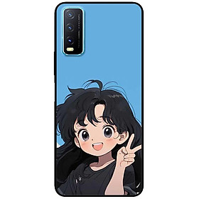 Ốp lưng cho Vivo Y12s - Y20 - Y20s - Y21 - Y21s - Y33 - Y33T - Ảnh Đôi Say Hi - Hàng Chính Hãng