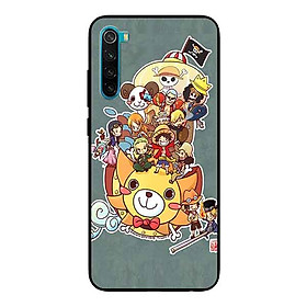 Ốp Lưng in cho Xiaomi Redmi Note 8 Mẫu Hải Tặc Mũ Rơm Nền Xanh - Hàng Chính Hãng