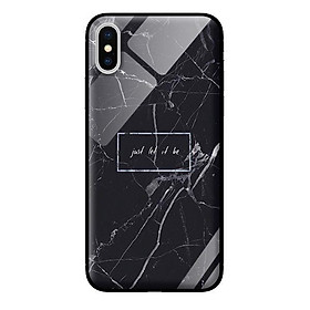 Ốp kính cường lực cho iPhone XS MAX Chữ Trên Đá - Hàng chính hãng