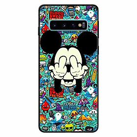 Ốp lưng in cho Samsung S10 Plus Mẫu Chuột Che Mắt