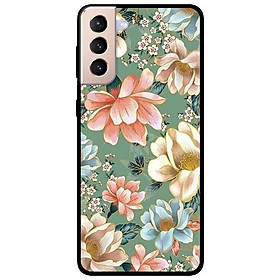 Ốp lưng dành cho Samsung S21 - S21 Plus - S21 Ultra mẫu Hoa Xanh Hồng Vàng