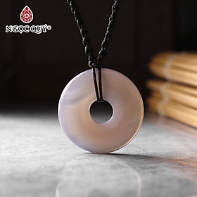 Mặt dây chuyền đồng điếu mã não xám - Ngọc Qúy Gemstones