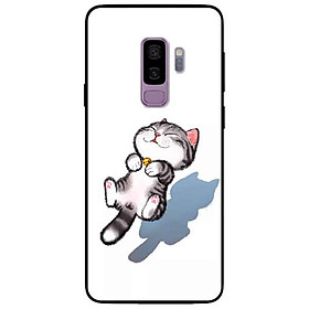 Ốp lưng in cho Samsung S9 Plus Mẫu Mèo Sọc