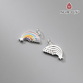 Charm treo hình cầu vồng đính đá - Ngọc Quý Gemstones