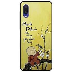 Ốp lưng dành cho Samsung Galaxy A02 - A02s - mẫu Hạnh Phúc Chú Tiểu Hoa Trắng