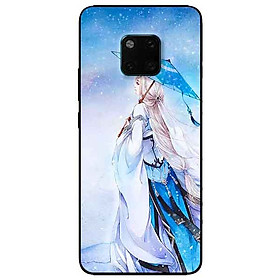 Ốp lưng in cho Huawei Mate 20 Pro Mẫu Cô Gái Cầm Dù