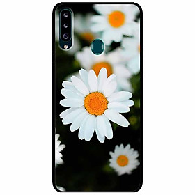 Ốp lưng dành cho Samsung A20s mẫu Cúc Trắng Mờ Ảo