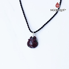 Mặt dây chuyền hồ ly 9 đuôi ruby 18x16mm mệnh hỏa, thổ - Ngọc Quý Gemstones