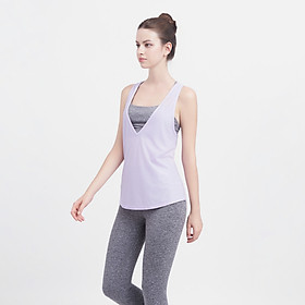 Áo Tank Tập Yoga - Gym Kiểu Cổ Tim Hibi Sports TA714 - Mặc Ngoài Áo Bra