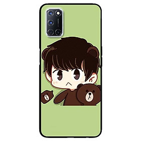 Ốp lưng dành cho Oppo A52 - A72 - A92 mẫu Ảnh Đôi Xanh Lá Line