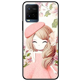 Ốp lưng dành cho Vivo Y21 - Vivo Y21s mẫu Anime Cô Gái Váy Bông