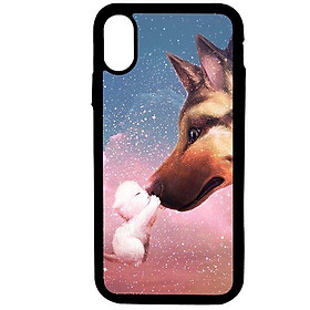 Ốp lưng dành cho Iphone Xs Cún Trắng Mè Nheo - Hàng Chính Hãng