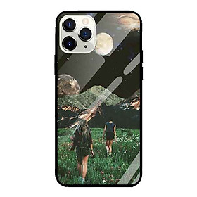 Ốp lưng kính cường lực cho iPhone 11 Pro Max Nền Cánh Đồng Yêu Thương - Hàng Chính Hãng