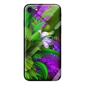 Ốp kính cường lực cho iPhone 8 mẫu HOA 7 SẮC 2 - Hàng chính hãng
