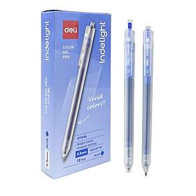 Bút Gel Deli 0.5mm EG118-BL Màu Xanh