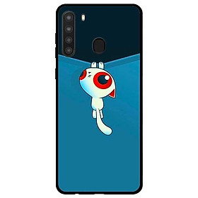 Ốp lưng dành cho Samsung Galaxy A21 mẫu Mèo Cầu Cứu
