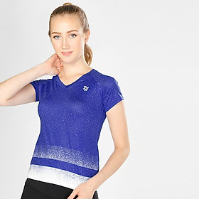 Áo Thể Thao Nữ W Basic V Neck Blue