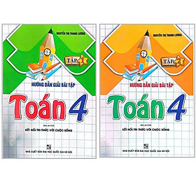 Combo Hướng Dẫn Giải Bài Tập Toán Lớp 4 Tập 1+2 (Bám Sát SGK Kết Nối Tri Thức Với Cuộc Sống) HA