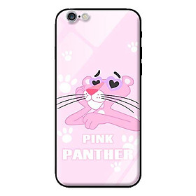 Ốp lưng kính cường lực cho iPhone 6S Plus Báo Hồng Trái Tim - Hàng chính hãng