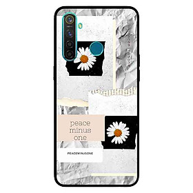 Ốp Lưng in cho Realme 5 Mẫu Hoa Cúc Nền Giấy 2 - Hàng Chính Hãng