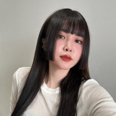 Mái Hime mái thưa tóc thậ.t nữ (không có tóc phía sau) - Tóc Giả Vân Anh