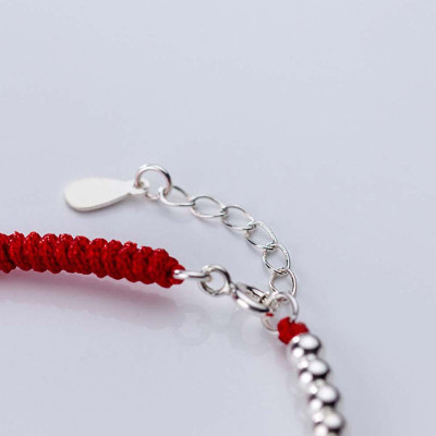 Combo 2 vòng thắt dây đỏ phối tỳ hưu bạc - Ngọc Quý Gemstones