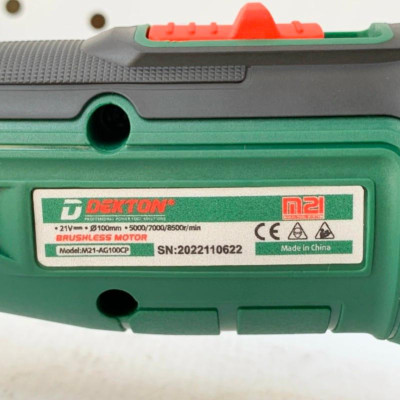 MÁY MÀI GÓC DÙNG PIN 18-21V 100MM DEKTON M21-AG100CP - HÀNG CHÍNH HÃNG