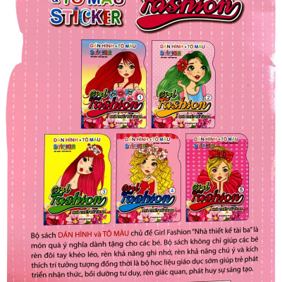 Dán Hình Và Tô Màu Sticker - Girl Fashion - Nhà Thiết Kế Tài Ba - Tập 4