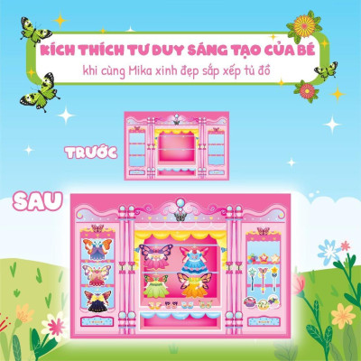 Sách - Trò Chơi Sắp Xếp Tủ Đồ Cùng Mika Xinh Đẹp - Thời Trang Và Phụ Kiện Cô Tiên Xinh - Megabook