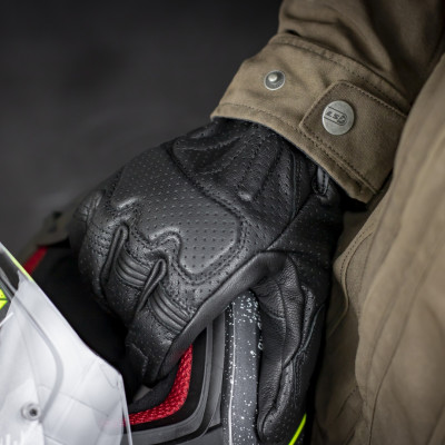  Găng Tay Da Dê Bảo Hộ Lái Moto, Xe Máy LS2 RUST MAN LEATHER DÀI NGÓN - GARA20