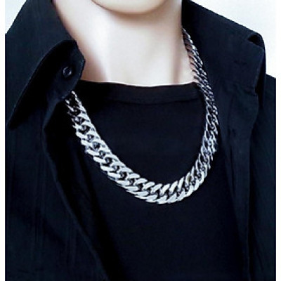 Dây chuyền nam xích bảng lớn 1cm thời trang nam tính