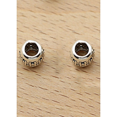 Combo charm bạc chặn hạt họa tiết hoa văn - Ngọc Quý Gemstones