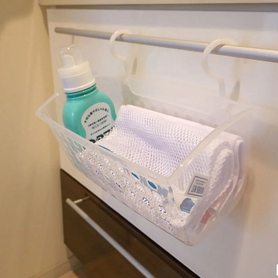 Giỏ nhựa có móc treo tiện tích Sanada Seiko, làm từ nhựa PP cao cấp dẻo, bền và chắc chắn - nội địa Nhật Bản 