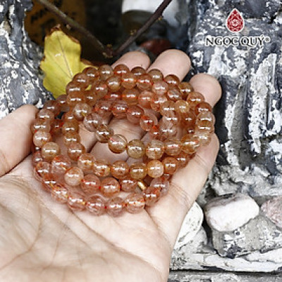 Vòng thạch anh tóc đỏ mệnh hỏa, thổ - Ngọc Quý Gemstones