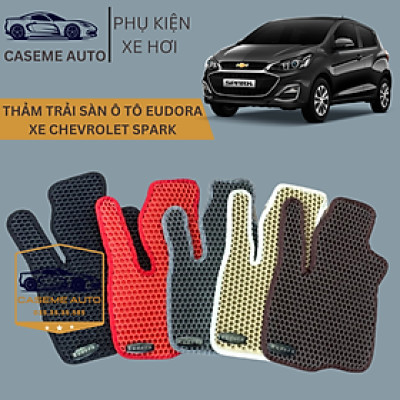 [CHEVROLET SPARK] Thảm Trải Sàn, Lót Sàn Ô Tô Cao Su Eudora CloudFoam Thiết Kế Theo Xe Dành Cho Xe CHEVROLET SPARK, Chống Nước, Không Mùi, Ngăn Bụi Bẩn, Dễ Vệ Sinh - Hàng Chính Hãng