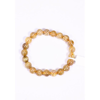 Vòng tay đá thạch anh tóc vàng AAA mệnh thủy, kim - Ngọc Quý Gemstones