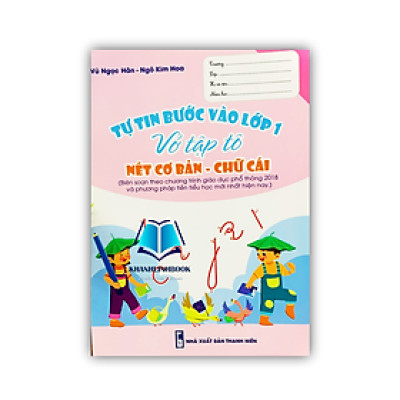 Sách - tự tin bước vào lớp 1 vở tập tô nét cơ bản - chữ cái