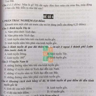 Sách - Đề kiểm tra đánh giá Địa lí 6 (Kết nối tri thức với cuộc sống và Chân trời sáng tạo)