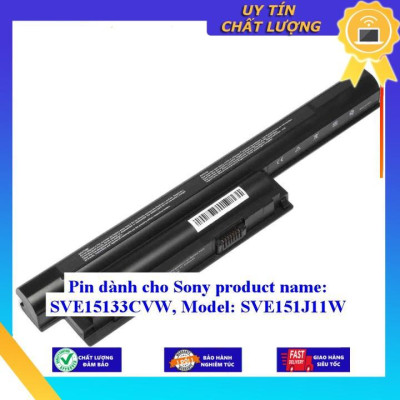 Pin dùng cho Sony SVE15133CVW  Model: SVE151J11W - Hàng Nhập Khẩu MIBAT989