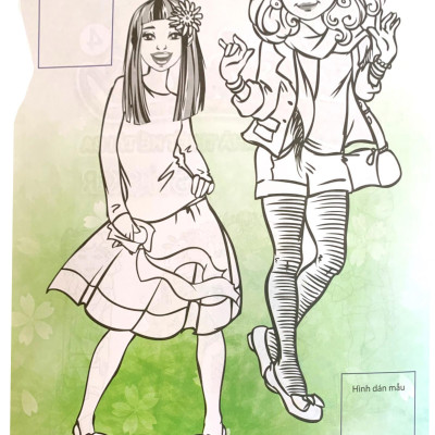 Dán Hình Và Tô Màu Sticker - Girl Fashion - Nhà Thiết Kế Tài Ba - Tập 4
