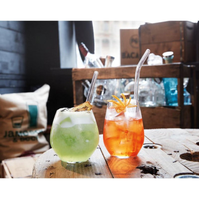 Bộ 6 cốc uống nước, dùng trà bằng thủy tinh trong suốt C&S Primary 27cl - G0036, sản xuất Pháp