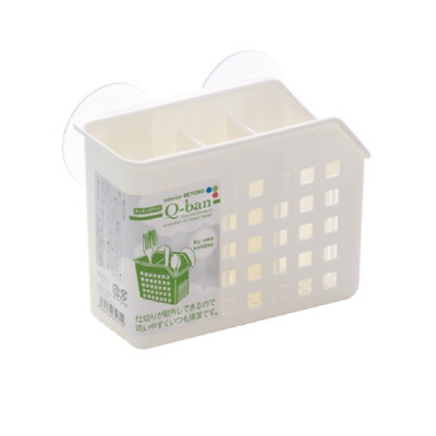 Giỏ nhựa đựng đũa, thìa có núm hít chân không, đem đến sự gọn gàng và ngăn nắp cho không gian nhà bếp - nội địa Nhật Bản 