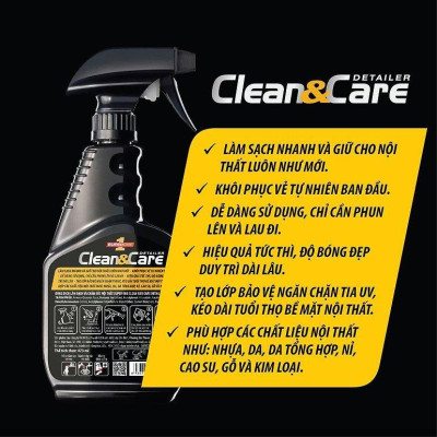 Dung Dịch Làm Sạch Và Chăm Sóc Nội Thất SUPERONE Clean And Care Detailer – Interior SOUTHWALL A101