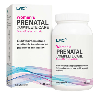 VIÊN UỐNG HỖ TRỢ TOÀN DIỆN THAI KỲ CHO PHỤ NỮ LAC PRENATAL COMPLETE CARE (120 VIÊN)