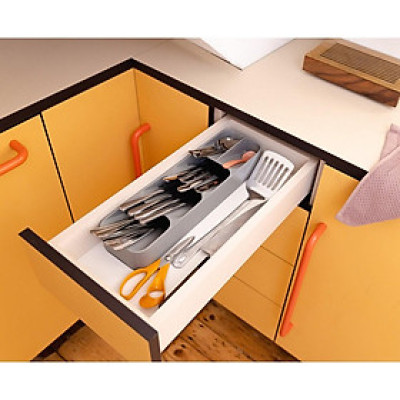 Khay chia ngăn kéo phân loại muỗng nĩa Joseph Joseph DrawerStore Compact (Grey) - 851199