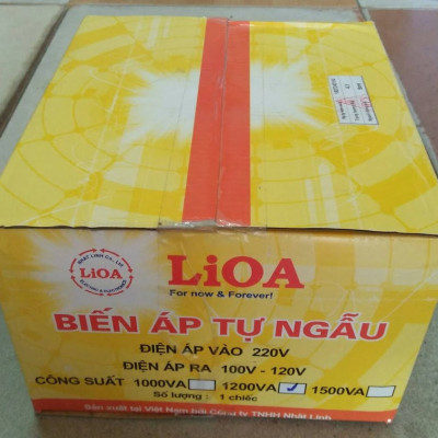 Bộ đổi nguồn 220v sang 100v - 120v lioa 1200va
