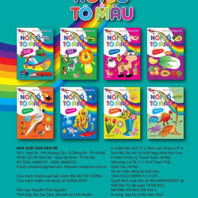 Dot To Dot Coloring Book - Nối Số & Tô Màu - Phương Tiện Giao Thông